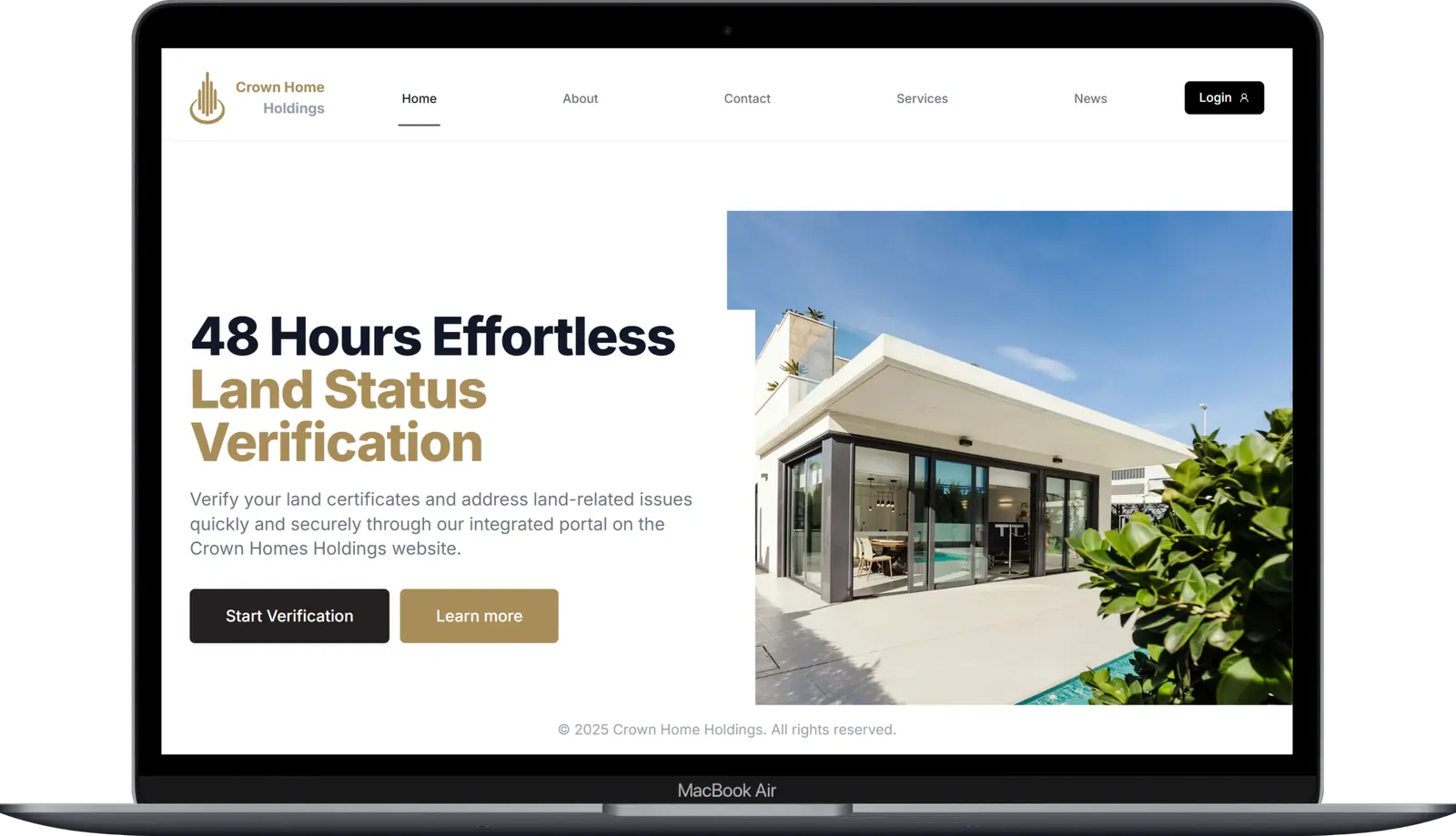Crown Home Holdings case study screenshot