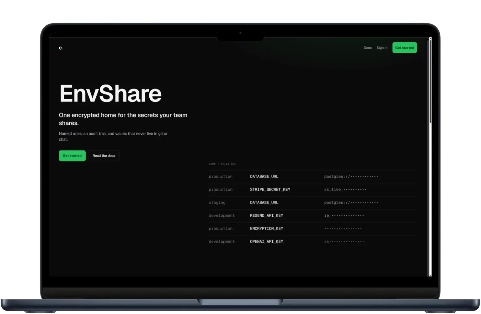 EnvShare case study screenshot