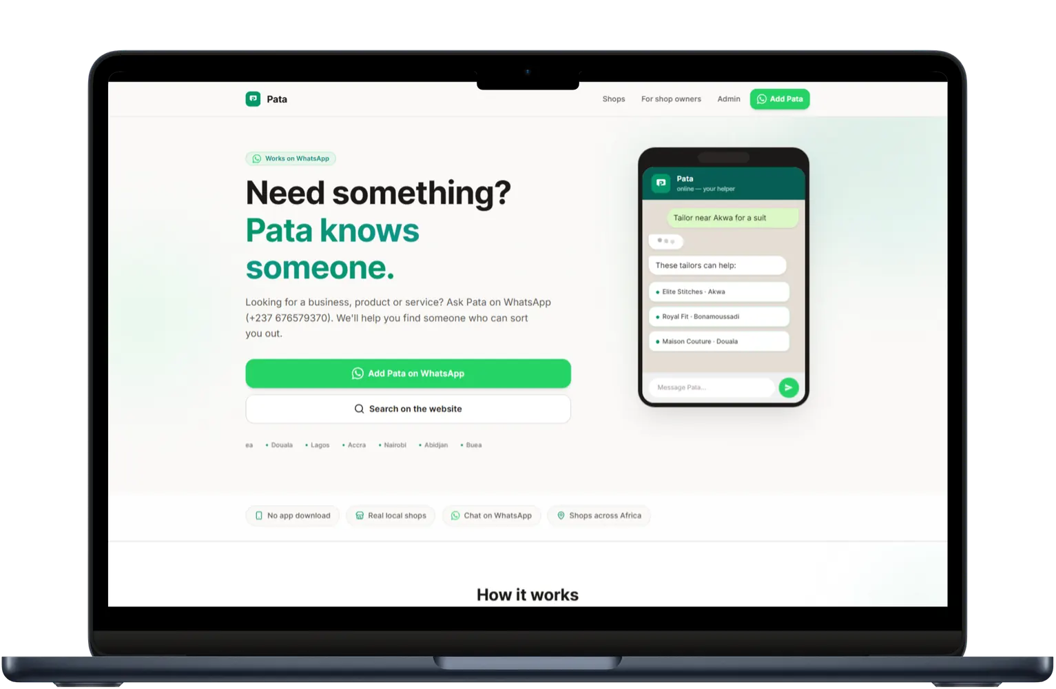 Pata case study screenshot